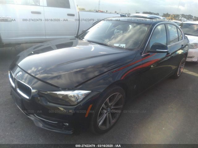 WBA8E1C35HA156764 - 2017 BMW 330E  Black photo 2