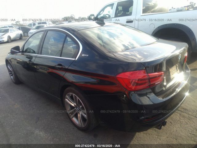 WBA8E1C35HA156764 - 2017 BMW 330E  Black photo 3