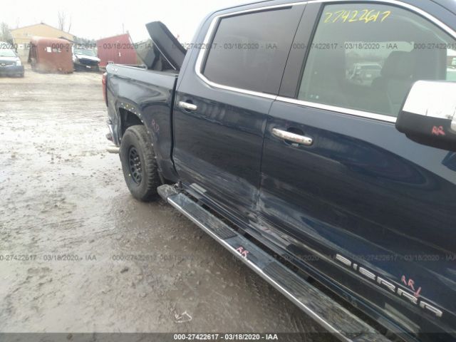 3GTU9DED2KG131410 - 2019 GMC SIERRA K1500 SLT Blue photo 6