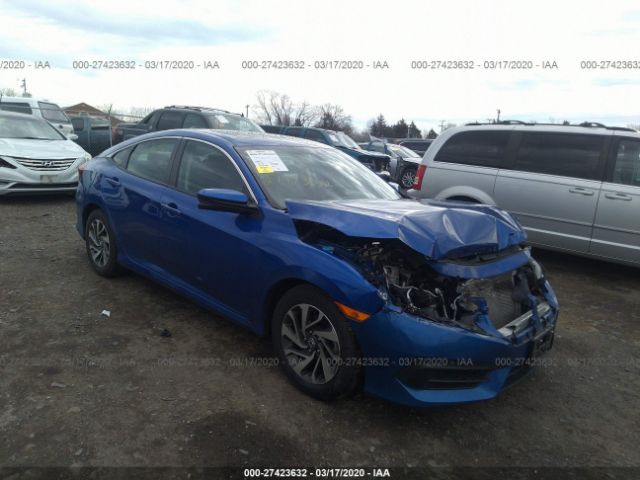 19XFC2F7XGE008013 - 2016 HONDA CIVIC EX Blue photo 1