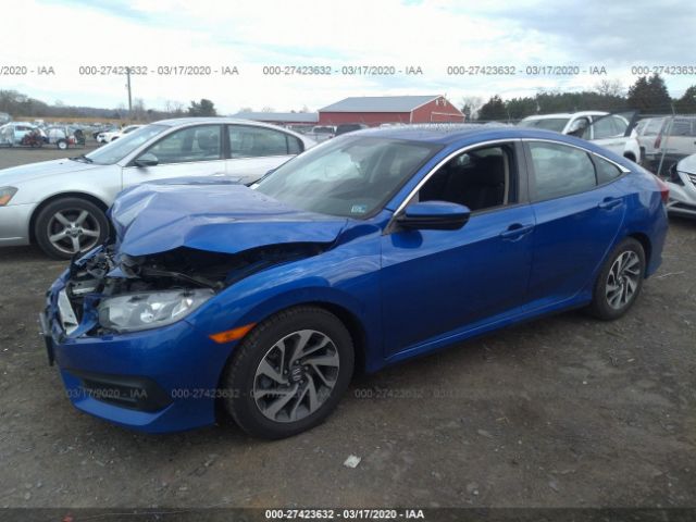 19XFC2F7XGE008013 - 2016 HONDA CIVIC EX Blue photo 2