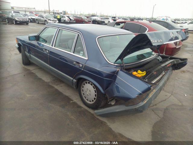 WDBCA39D5HA297515 - 1987 MERCEDES-BENZ 560 SEL Blue photo 3