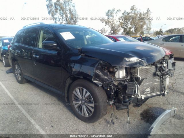 5N1DR2MN3JC638540 - 2018 NISSAN PATHFINDER S/SV/SL/PLATINUM Black photo 1