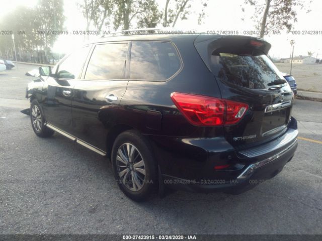 5N1DR2MN3JC638540 - 2018 NISSAN PATHFINDER S/SV/SL/PLATINUM Black photo 3