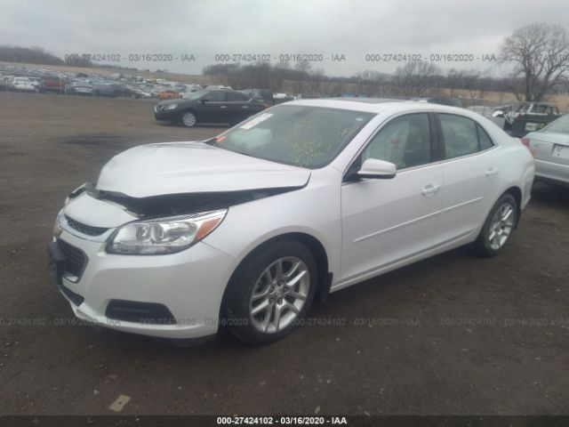 1G11C5SL3FF255952 - 2015 CHEVROLET MALIBU 1LT White photo 2