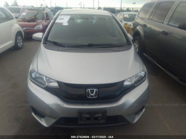 JHMGK5H53GX040921 - 2016 HONDA FIT LX Gray photo 6