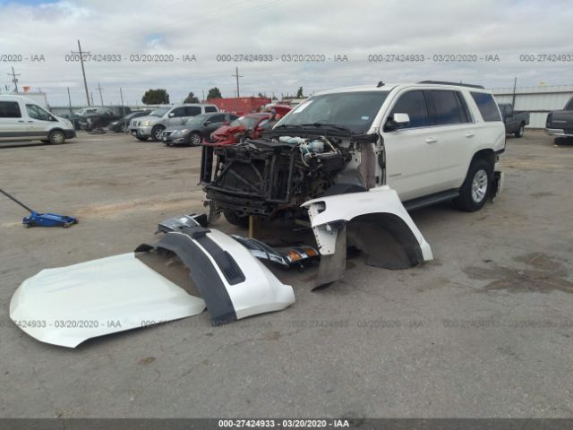 1GNSCBKC6FR184648 - 2015 CHEVROLET TAHOE C1500 LT White photo 2