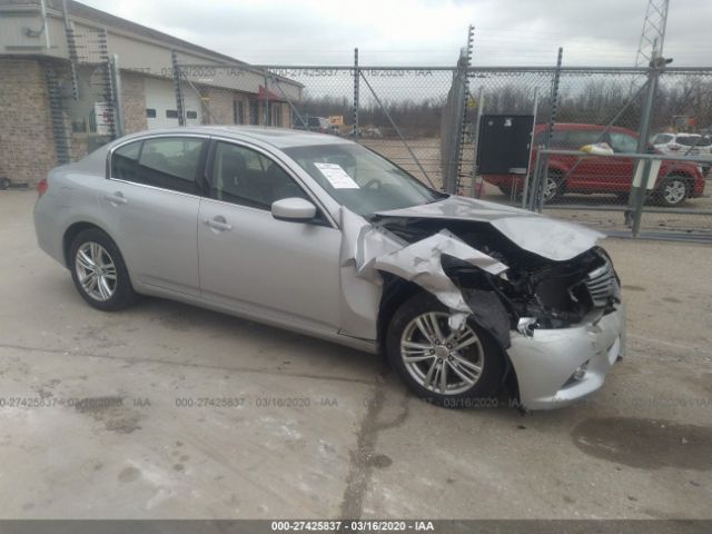 JN1CV6AR1CM676522 - 2012 INFINITI G37  Silver photo 1