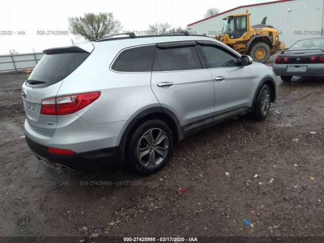 KM8SMDHF1GU163655 - 2016 HYUNDAI SANTA FE SE Silver photo 4