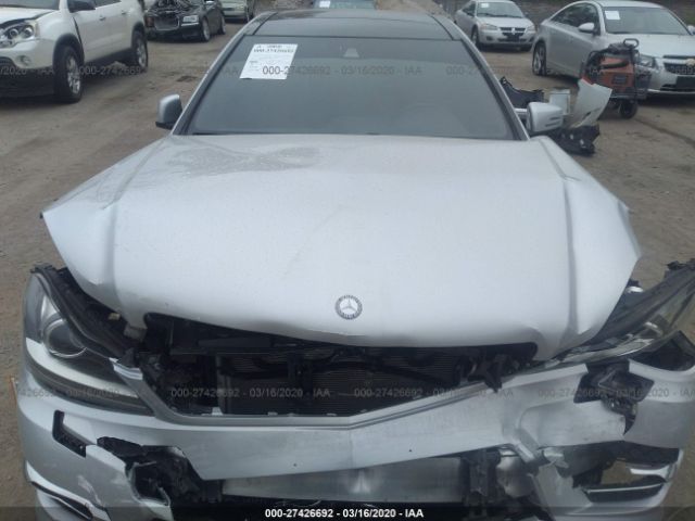 WDDGJ8JB3DG031854 - 2013 MERCEDES-BENZ C 350 4MATIC Silver photo 10