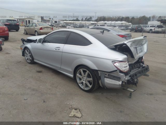 WDDGJ8JB3DG031854 - 2013 MERCEDES-BENZ C 350 4MATIC Silver photo 3