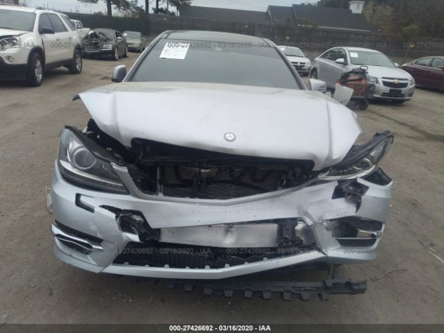 WDDGJ8JB3DG031854 - 2013 MERCEDES-BENZ C 350 4MATIC Silver photo 6