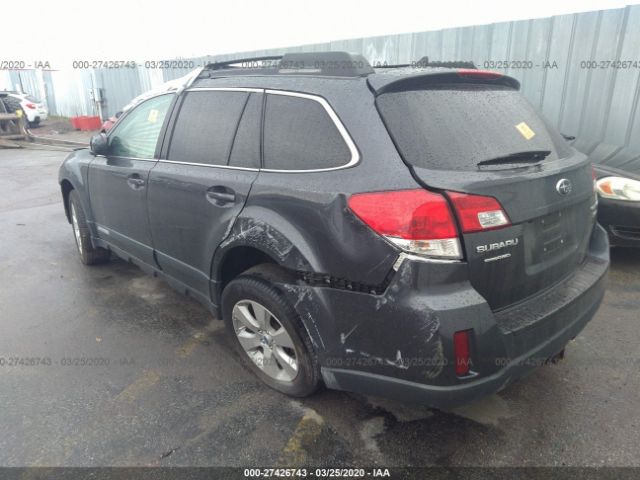 4S4BRDKC1C2227943 - 2012 SUBARU OUTBACK 3.6R LIMITED Dark Blue photo 3