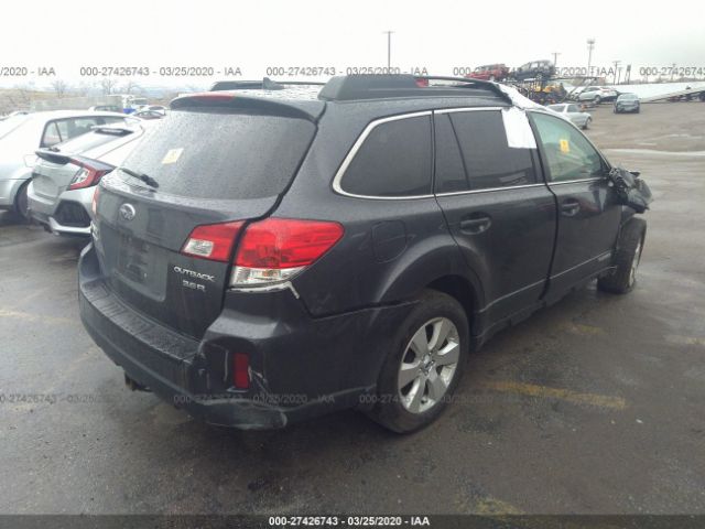 4S4BRDKC1C2227943 - 2012 SUBARU OUTBACK 3.6R LIMITED Dark Blue photo 4