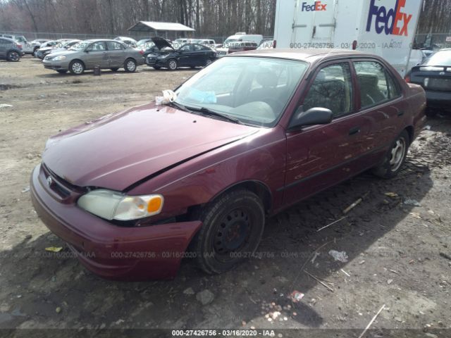 2T1BR12E4WC098851 - 1998 TOYOTA COROLLA VE/CE/LE Burgundy photo 2