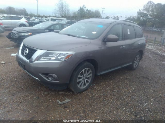 5N1AR2MN2DC626127 - 2013 NISSAN PATHFINDER S/SV/SL/PLATINUM Pewter photo 2