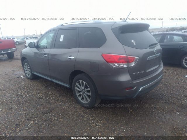 5N1AR2MN2DC626127 - 2013 NISSAN PATHFINDER S/SV/SL/PLATINUM Pewter photo 3