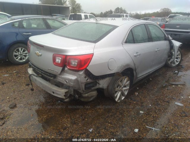 1G11F5SLXFF323185 - 2015 CHEVROLET MALIBU LTZ 银色 照片 4