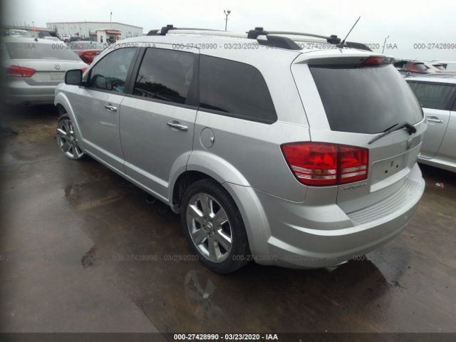 3D4GG67V39T189177 - 2009 DODGE JOURNEY R/T Silver photo 3