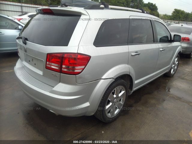 3D4GG67V39T189177 - 2009 DODGE JOURNEY R/T Silver photo 4