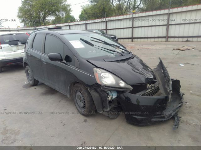 JHMGE8H34DC048665 - 2013 HONDA FIT  Black photo 1