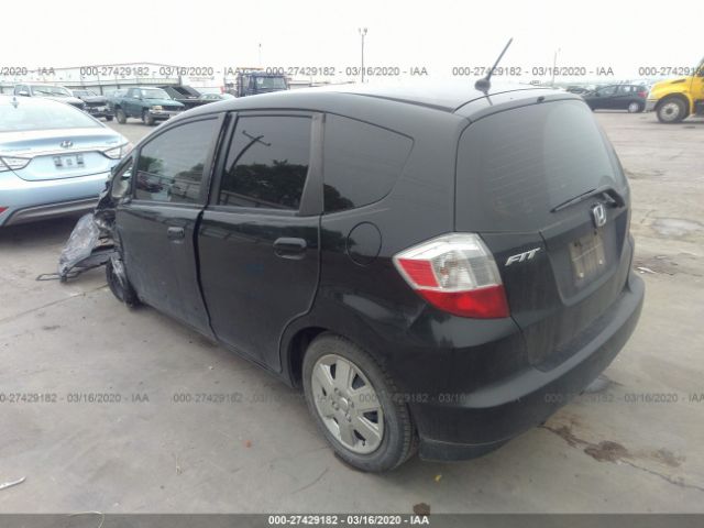 JHMGE8H34DC048665 - 2013 HONDA FIT  Black photo 3