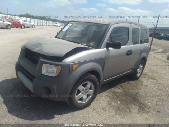 5J6YH28534L008826 - 2004 HONDA ELEMENT EX Gray photo 2