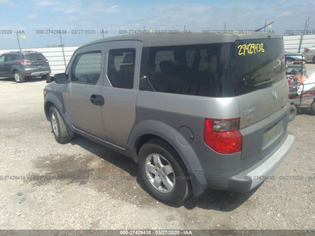 5J6YH28534L008826 - 2004 HONDA ELEMENT EX Gray photo 3