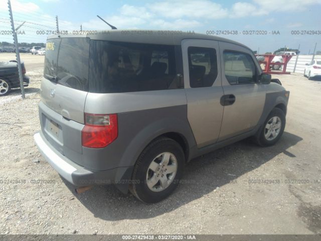 5J6YH28534L008826 - 2004 HONDA ELEMENT EX Gray photo 4