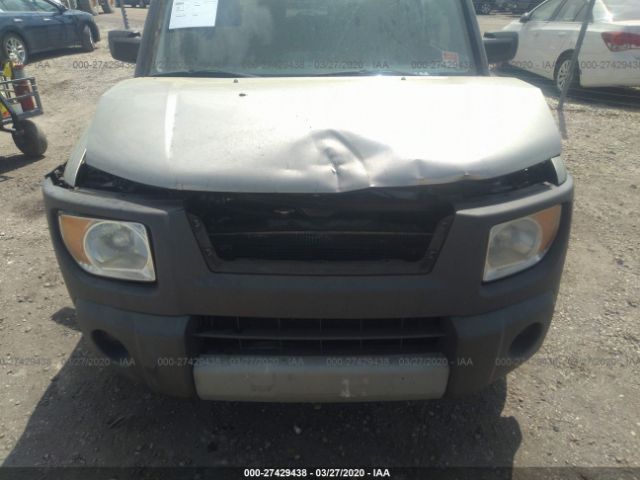 5J6YH28534L008826 - 2004 HONDA ELEMENT EX Gray photo 6