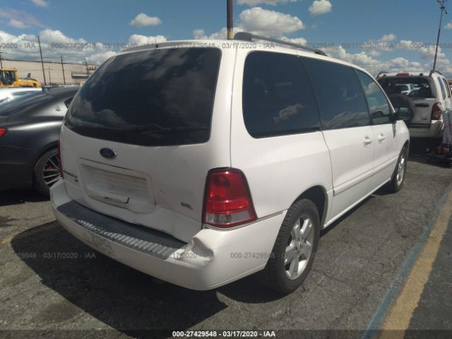 2FMDA52276BA20551 - 2006 FORD FREESTAR SEL White photo 4