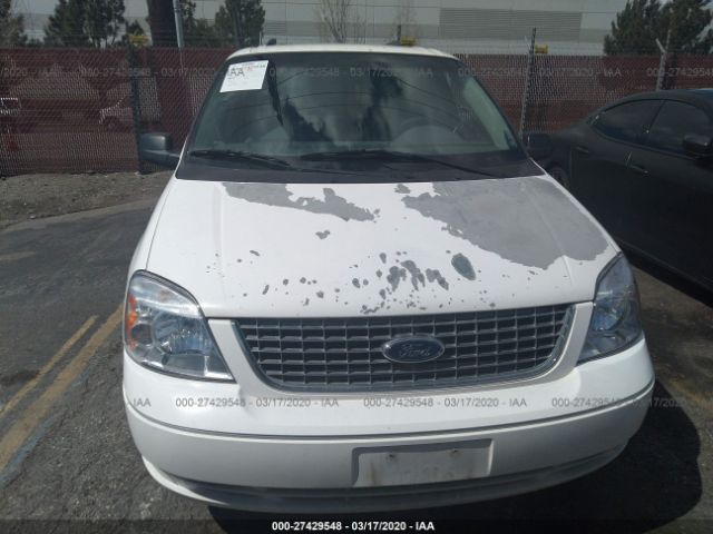 2FMDA52276BA20551 - 2006 FORD FREESTAR SEL White photo 6