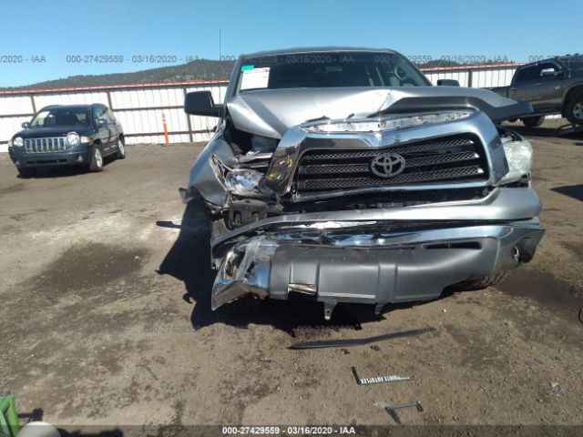 5TFBT54107X007483 - 2007 TOYOTA TUNDRA DOUBLE CAB SR5 Silver photo 6