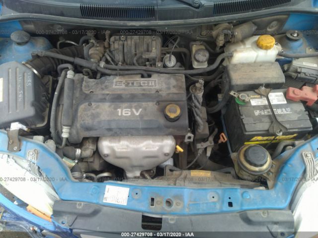 KL1TD66607B765361 - 2007 CHEVROLET AVEO LS Blue photo 10