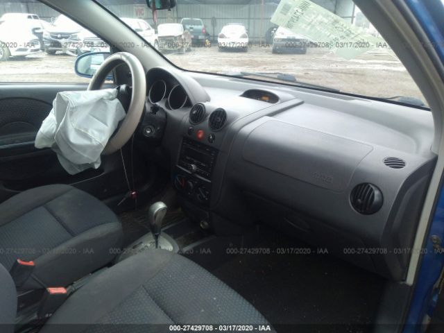 KL1TD66607B765361 - 2007 CHEVROLET AVEO LS Blue photo 5