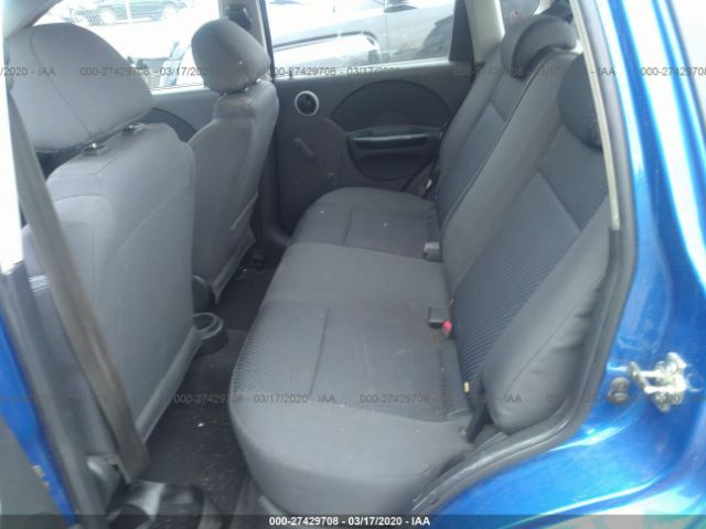 KL1TD66607B765361 - 2007 CHEVROLET AVEO LS Blue photo 8