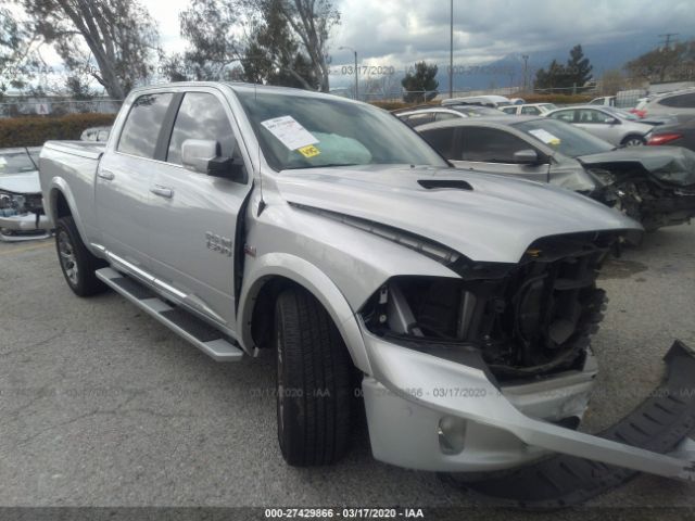 1C6RR7WT3JS182006 - 2018 RAM 1500 LONGHORN Silver photo 1