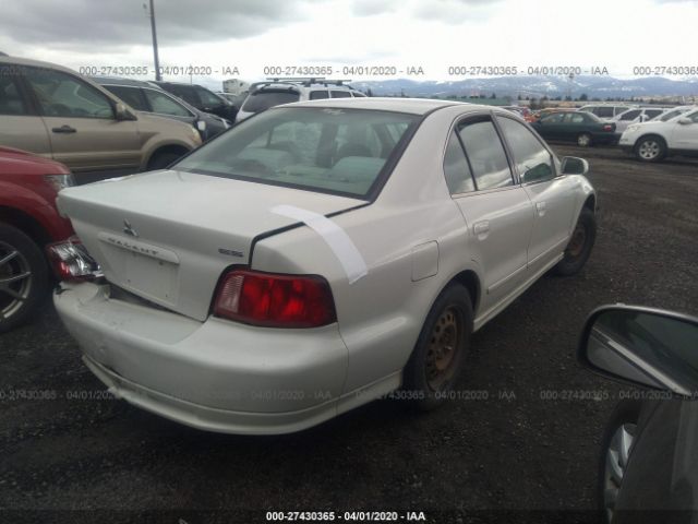 4A3AA46G12E125508 - 2002 MITSUBISHI GALANT ES/LS White photo 4