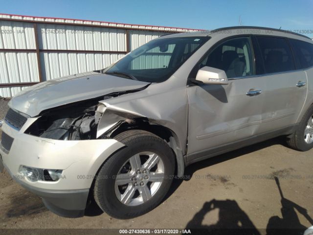 1GNKVJED3CJ263908 - 2012 CHEVROLET TRAVERSE LT Gray photo 6