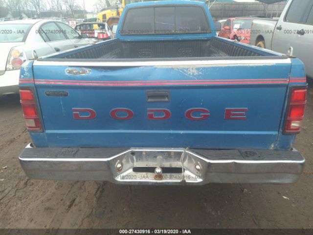 1B7FL26X1NS543418 - 1992 DODGE DAKOTA  Blue photo 8