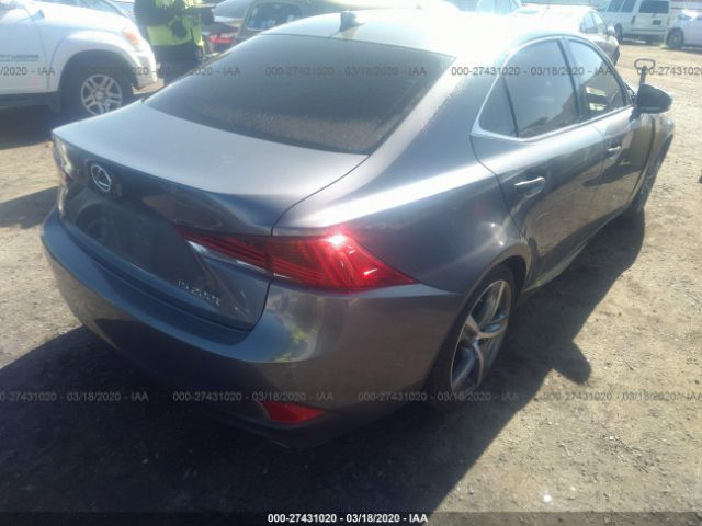 JTHBA1D29H5051033 - 2017 LEXUS IS 200T Gray photo 4