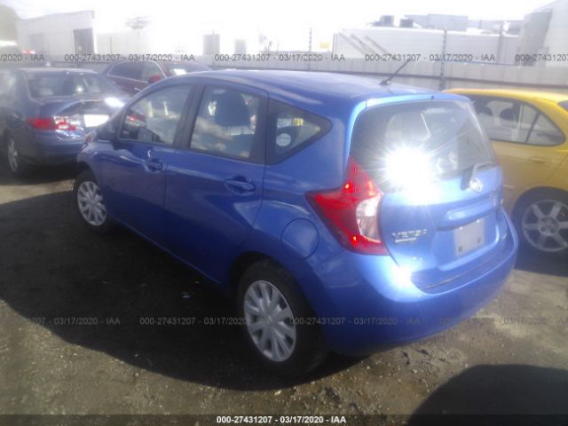 3N1CE2CP3FL434771 - 2015 NISSAN VERSA NOTE S/S PLUS/SV/SL/SR Blue photo 3