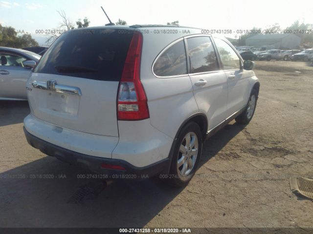 JHLRE38757C053106 - 2007 HONDA CR-V EXL White photo 4