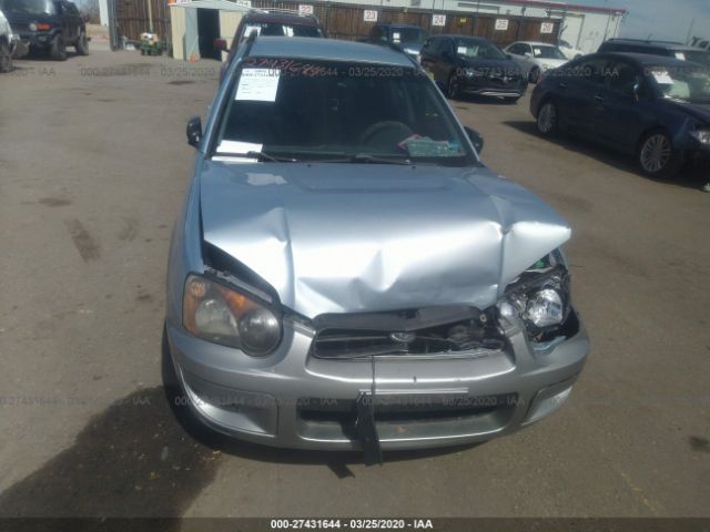 JF1GG68505H815665 - 2005 SUBARU IMPREZA OUTBACK SPORT/OUTBACK SPC Silver photo 6