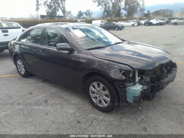 JTNBB46K573001989 - 2007 TOYOTA CAMRY HYBRID Gray photo 1