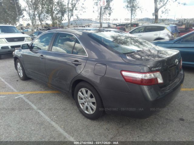 JTNBB46K573001989 - 2007 TOYOTA CAMRY HYBRID Gray photo 3