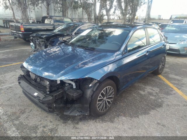 3VWC57BU9KM015312 - 2019 VOLKSWAGEN JETTA S/SE/R-LINE Blue photo 2