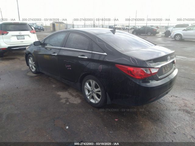 5NPEC4AC7CH476279 - 2012 HYUNDAI SONATA SE/LIMITED Black photo 3