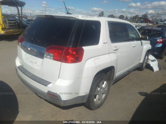 2GKALMEK7E6144581 - 2014 GMC TERRAIN SLE White photo 4