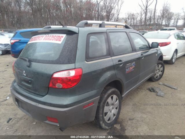 JA4LZ31F55U052323 - 2005 MITSUBISHI OUTLANDER LS Green photo 4